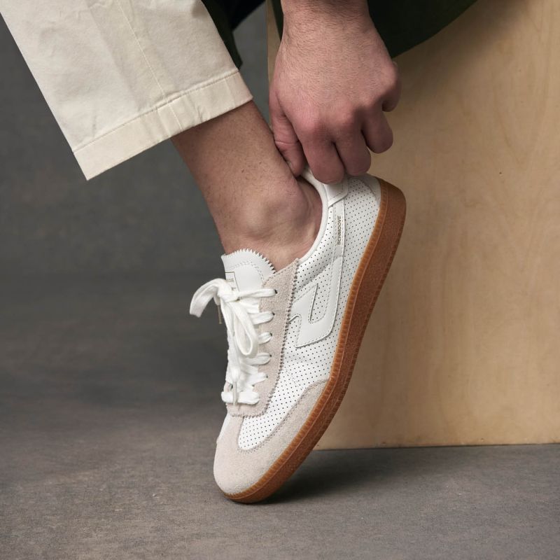 SHEFFIELD JOGGER M - PUNCH NAP/SUEDE - BLANC/BLANC CASSE